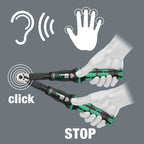 Wera 05075611001 Click-Torque B 2 Drehmomentschlüssel mit Umschaltknarre 3/8", 20-100 Nm