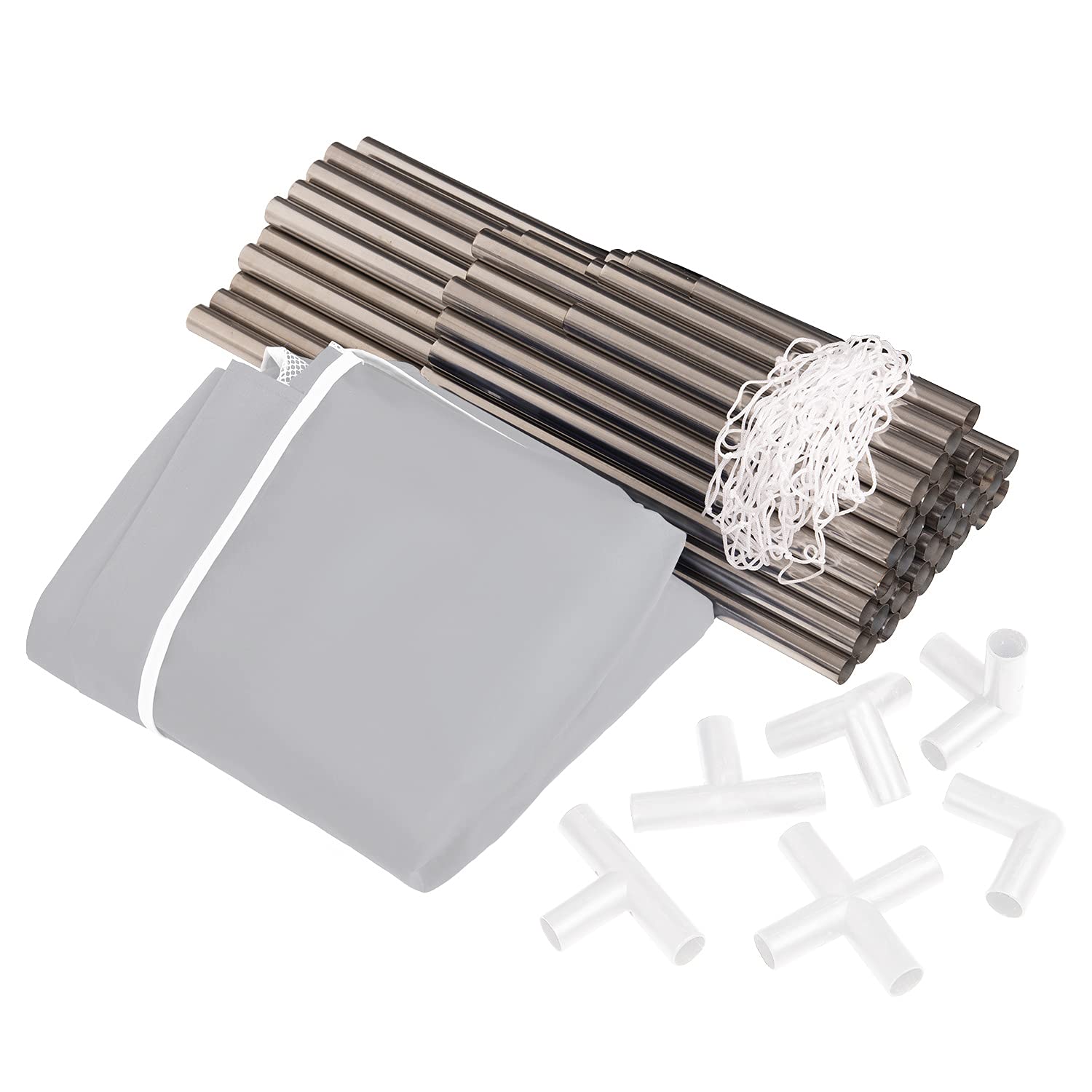 Selonis Laufstall Baby Großer Spielplatz Mit 100 Bälle Bälle Laufgitter Für Kinder, Grau: Grau/Weiß/Transparent/Babyblue