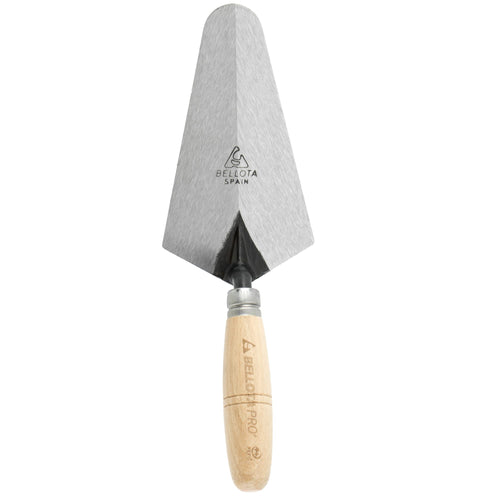 BELLOTA 5842-L - Geschmiedete spanische Madrid-Kelle mit Buchenholzgriff für Maurer- und Fliesenarbeiten, Größe 105 x 127 x 365 mm