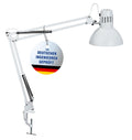 Maul LED Schreibtischlampe MAULstudy | verstellbare Klemmleuchte mit Gelenkarm für Büro, Arbeitszimmer und Schreibtisch | elegante Bürolampe aus Metall | exklusive LED-Leuchtmittel | Weiß