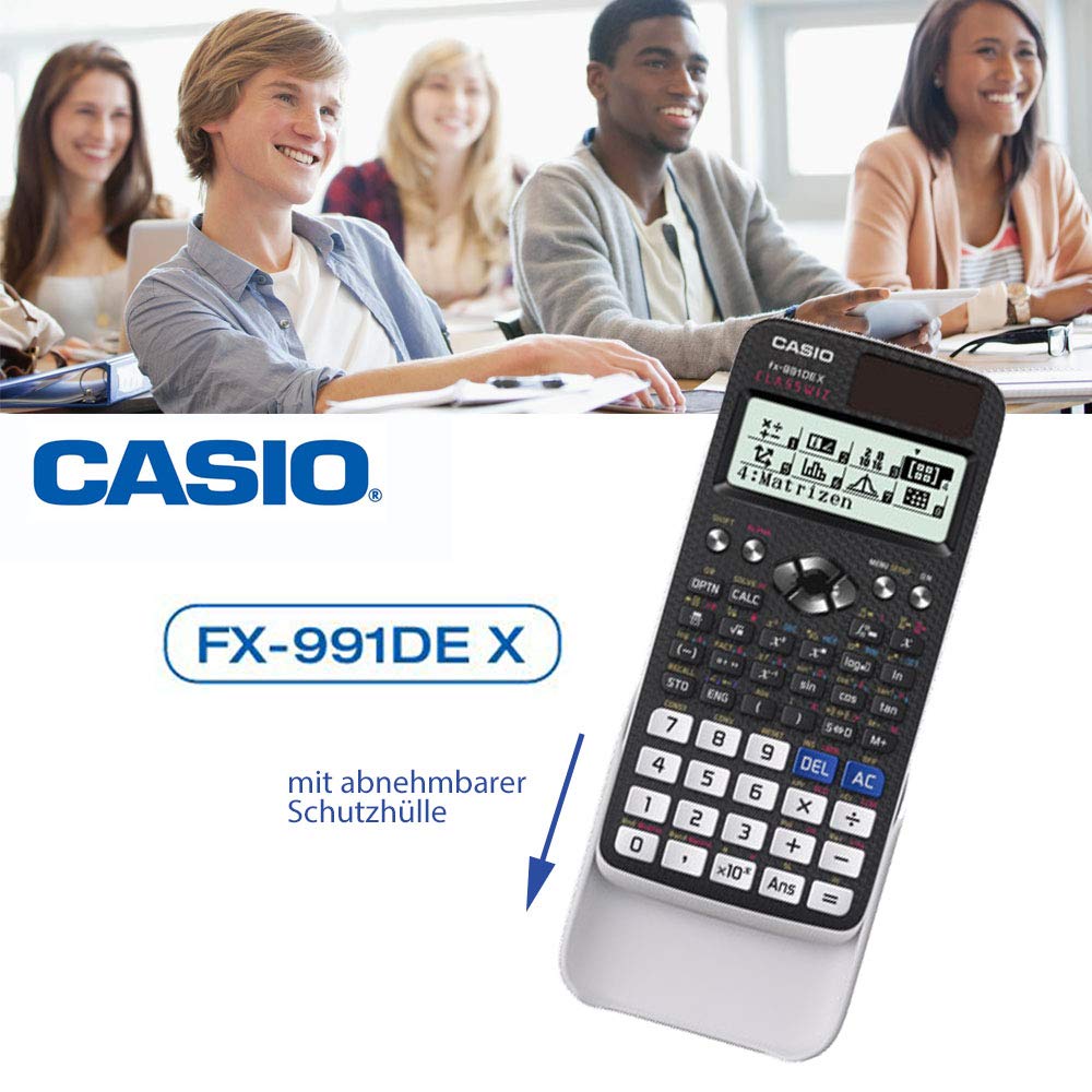 Casio FX-991DE X ClassWiz Scientific Calculator with Natural Display, Schwarz, Technisch-Wissenschaftlich