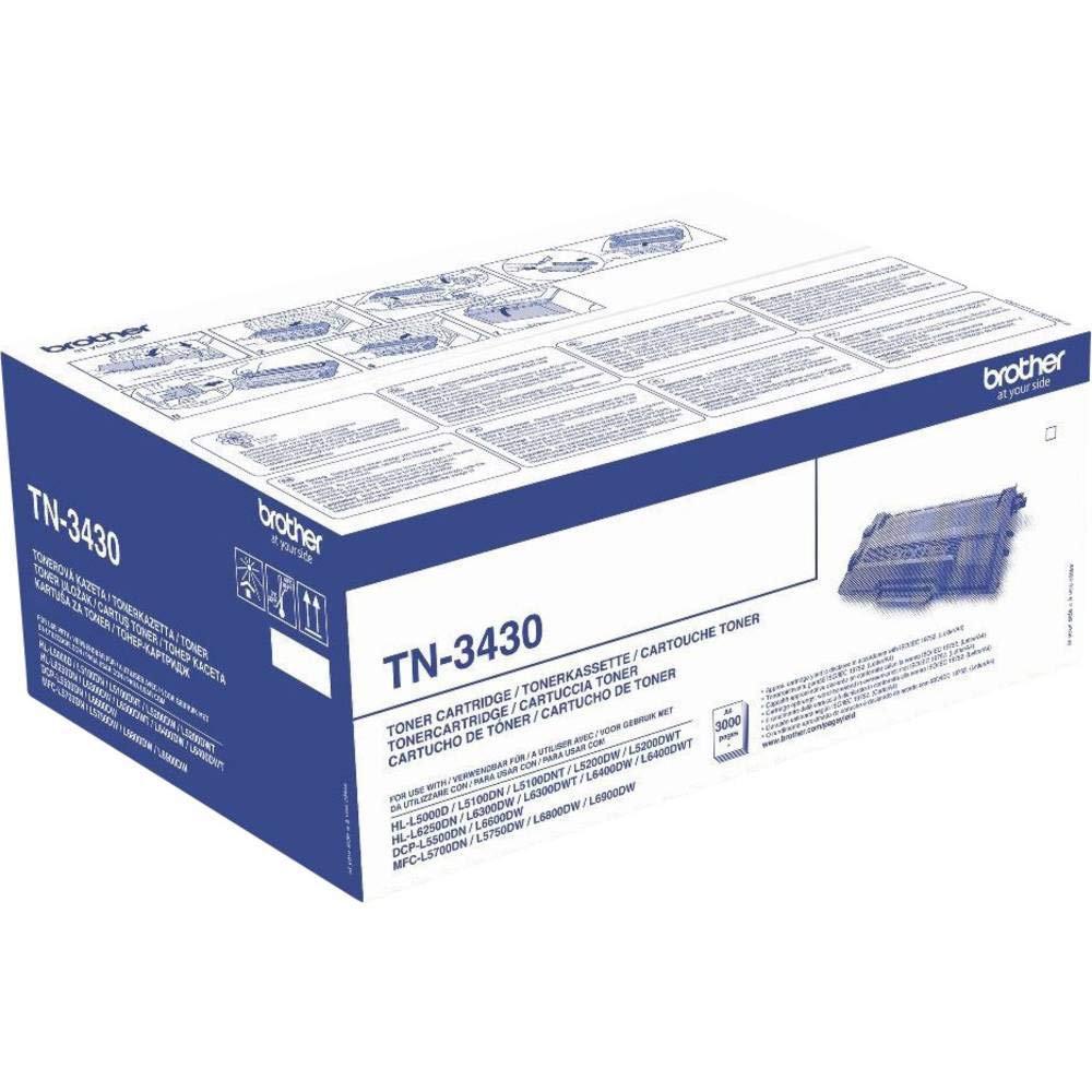 Brother Original Tonerkassette TN-3430 schwarz (für Brother HL-L5000DN, HL-L5100DN, HL-L5100DNT, HL-L5100DNTT, HL-L5200DW, DCP-L5500DN, MFC-L5700DN, MFC-L5750DW)