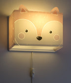 Dalber kinder Wandlampe, Kinderlampe Wandleuchte, kinderzimmer Little Fox Fuchs Tiere, Rose, 64588, E27