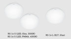 Steinel 738013 RS 16 S Deckenleuchte mit Bewegungsmelder Energiesparlampe, LED E27 60 W Weiß