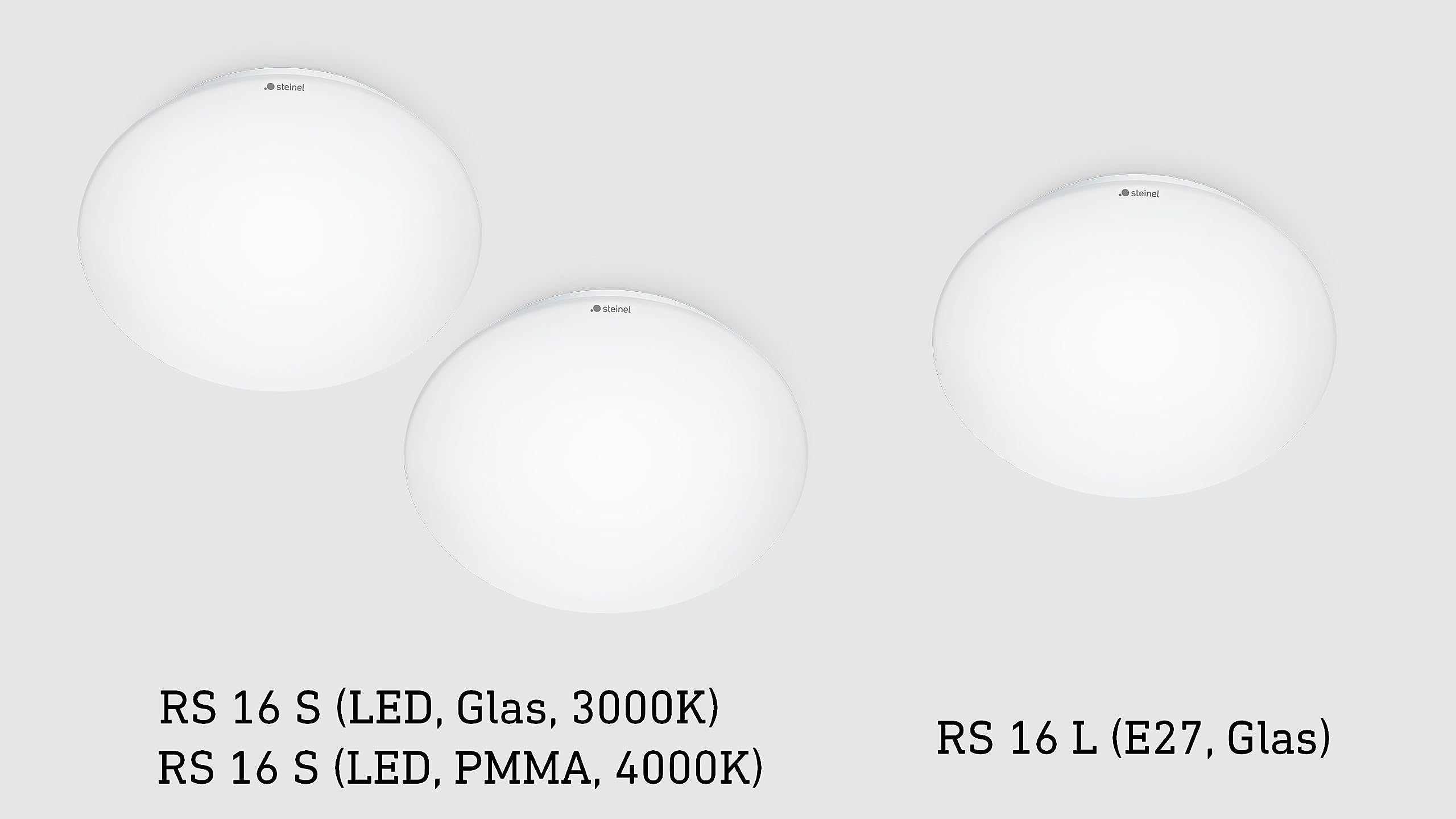 Steinel 738013 RS 16 S Deckenleuchte mit Bewegungsmelder Energiesparlampe, LED E27 60 W Weiß