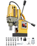 VEVOR Tragbare elektrische Säulenbohrmaschine, 1400 W Motor, 40 mm Bohrdurchmesser, mit 11 Bohrspitzen für Kernbohrung, Geschwindigkeit von 800 U/min, Metallbohrmaschine