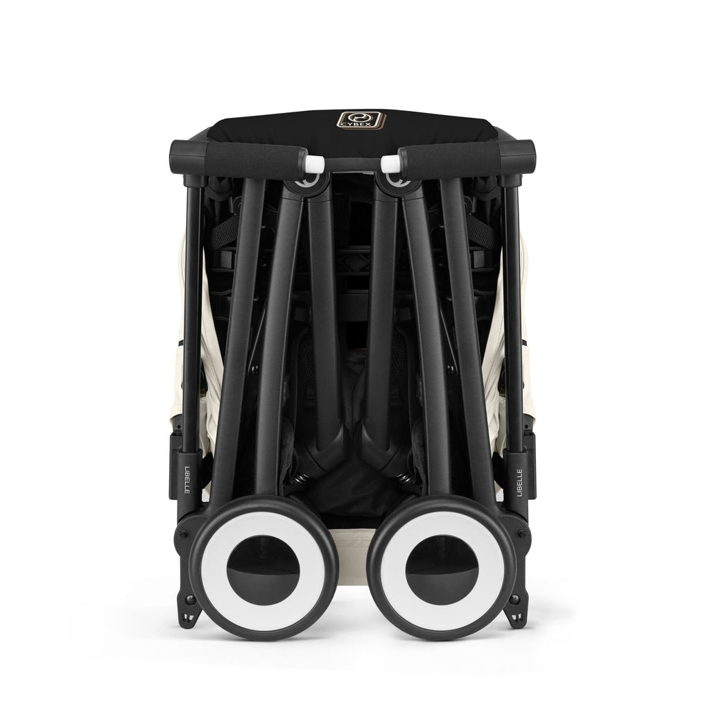 CYBEX Gold Kinderwagen LIBELLE mit Einhand-Gurtsystem, Von ca. 6 Monaten bis ca. 4 Jahre (max. 22 kg), Ultraleicht (nur 6 kg), Canvas White