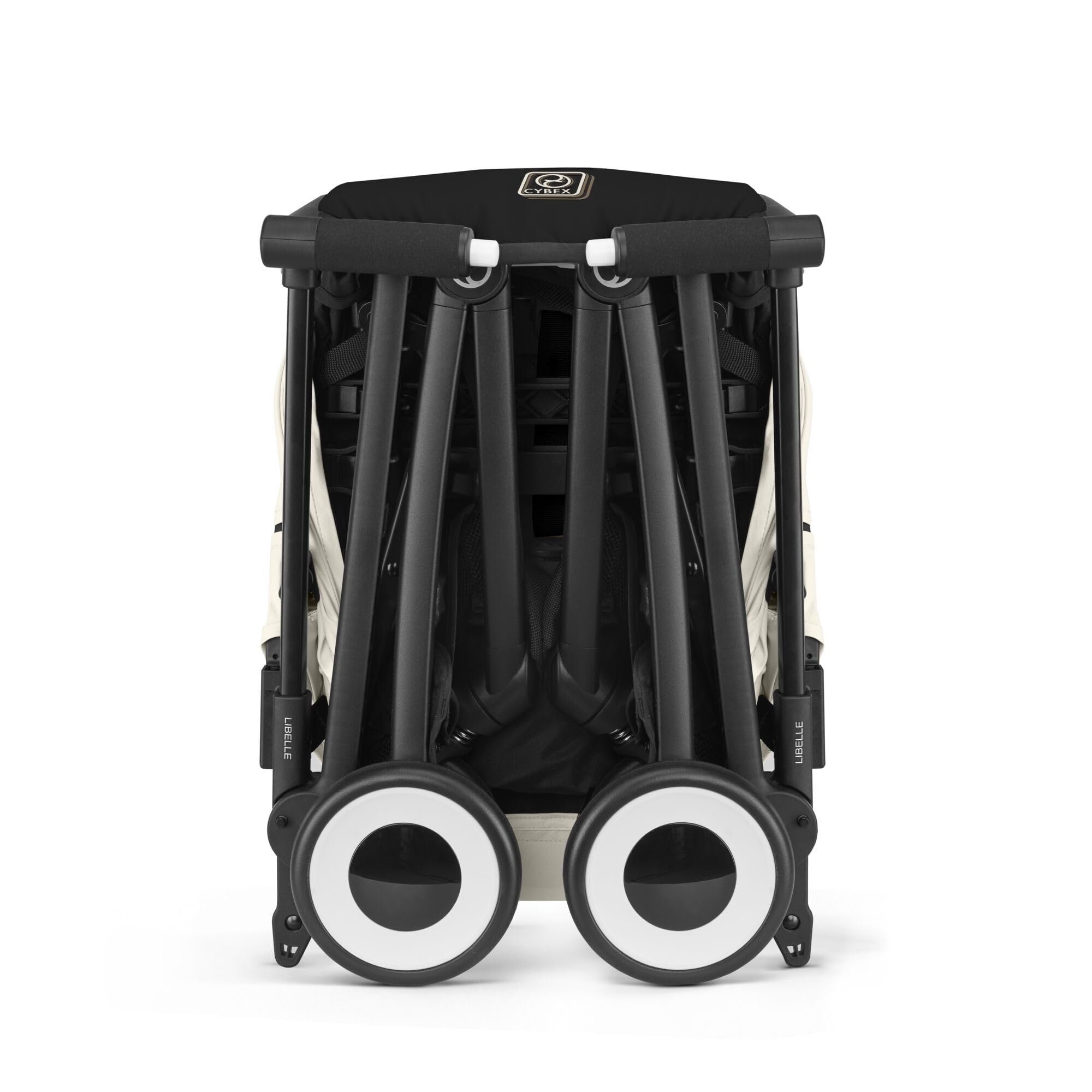 CYBEX Gold Kinderwagen LIBELLE mit Einhand-Gurtsystem, Von ca. 6 Monaten bis ca. 4 Jahre (max. 22 kg), Ultraleicht (nur 6 kg), Canvas White