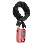 ASHATA Smart Bluetooth Fahrradschloss,Fahrradalarm App-gesteuertes Kabelschloss Sicheres Alarmschloss,Wasserdichtes Anti Diebstahl 110dB Alarm Schloss Lock für IOS/Android Smartphone