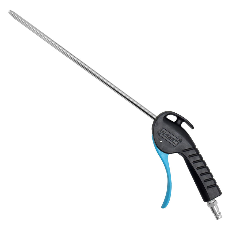 HAZET Ausblaspistole 9040P-2 I 280 mm gerade, lange Düse, 6 bar Betriebsdruck mit ergonomischem Handgriff I für ein schnelles Entfernen von Spänen oder anderen Fremdkörpern