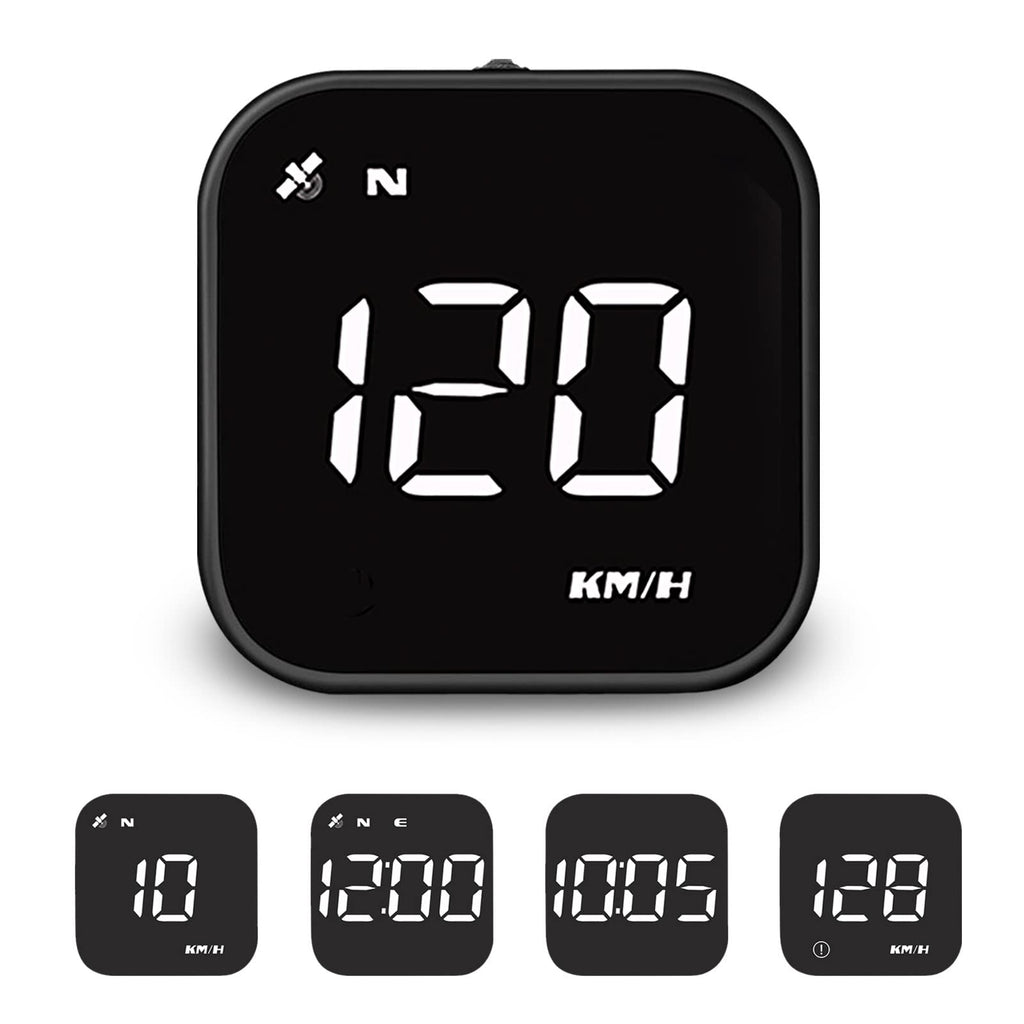 iKiKin Head Up Display Auto HUD Display KMH MPH GPS Smart Tachometer, 2.0'' LCD Bildschirm mit Übergeschwindigkeitsalarm Ermüdungswarnung, Navigationskompass für alle Fahrzeuge