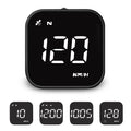 iKiKin Head Up Display Auto HUD Display KMH MPH GPS Smart Tachometer, 2.0'' LCD Bildschirm mit Übergeschwindigkeitsalarm Ermüdungswarnung, Navigationskompass für alle Fahrzeuge