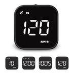 iKiKin Head Up Display Auto HUD Display KMH MPH GPS Smart Tachometer, 2.0'' LCD Bildschirm mit Übergeschwindigkeitsalarm Ermüdungswarnung, Navigationskompass für alle Fahrzeuge