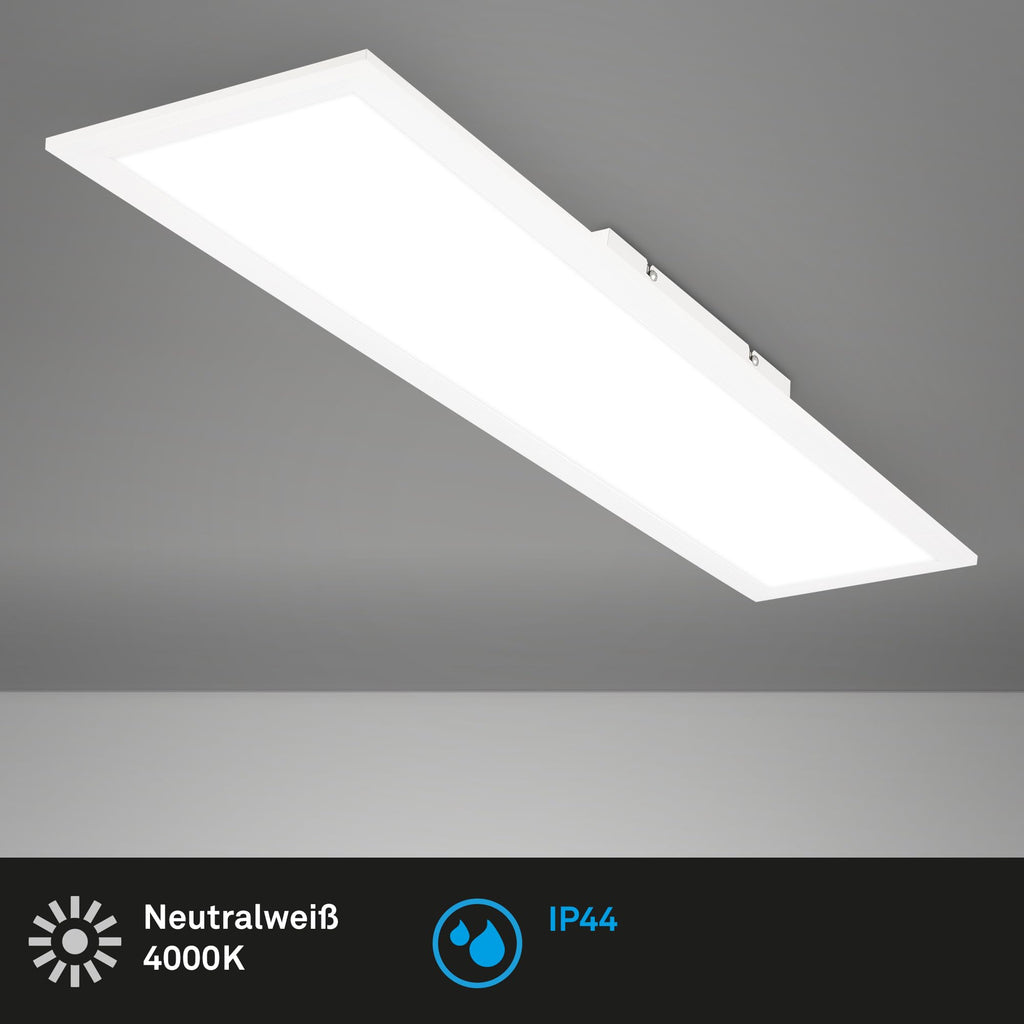BRILONER – Badezimmer Lampe 78cm, Deckenlampe Bad, 25W, 2800lm, LED Deckenleuchte, LED Lampe, Badlampe IP44, LED Panel, Badezimmerlampe, Badezimmerleuchte, Neutralweißes Licht 4.000K, 78x18x6,5 cm