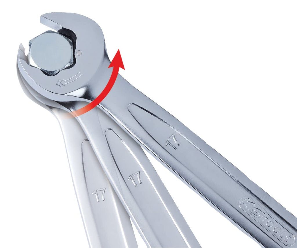 KS Tools 503.5913 DUO GEARplus Ringmaulschlüssel,Maul-Ratschenfunktion 13mm, umschaltbar