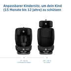 Maxi-Cosi Titan S Comfort i-Size, atmungsaktive Komfortstoffe, mitwachsender Kindersitz, 15 Monate–12 Jahre (76–150 cm), ISOFIX Kindersitz Auto, 5 Sitzposition & 13 Kopfstützenstufen, Authentic Black