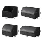 sunshine sky Auto Kofferraum wasserdicht, verschleißfest, faltbare Leder Aufbewahrungsbox, SUV Limousine Aufbewahrungsbox, Camping Organizer, Haushaltsklassifikationsbox (mittlere Größe)