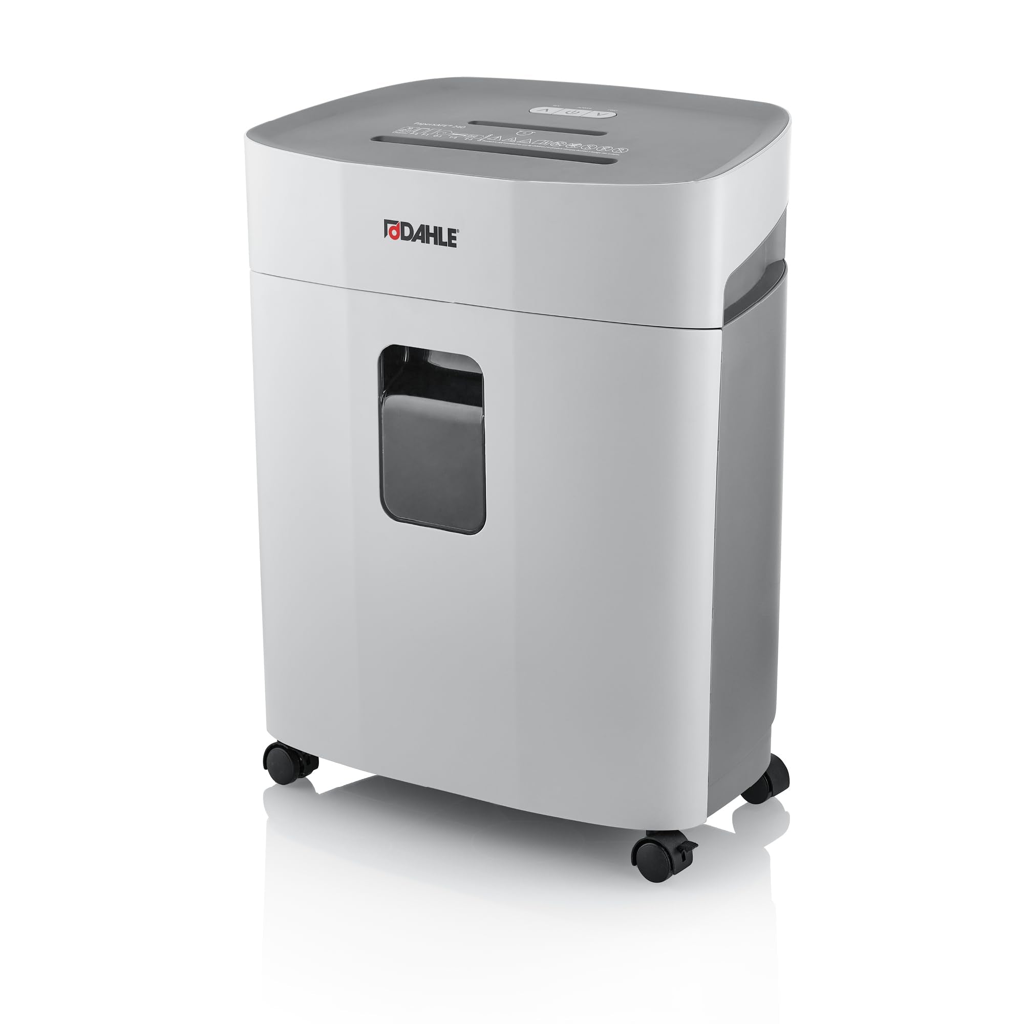 Dahle PaperSAFE PS 240 Aktenvernichter (10 Blatt, Sicherheitsstufe P4, Partikelschnitt, öl- und wartungsfrei, 25 Liter) grau