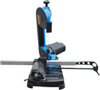 Güde Metallbandsäge MBS 125 V (400 W, variable Bandgeschwindigkeit 38-80 m/min, Winkelschnitte 0-60°, Schnittleistung max. 125 mm, 2000-4200 1/min, Materialanschlag, Schraubstock, Sägeband 1435 mm)