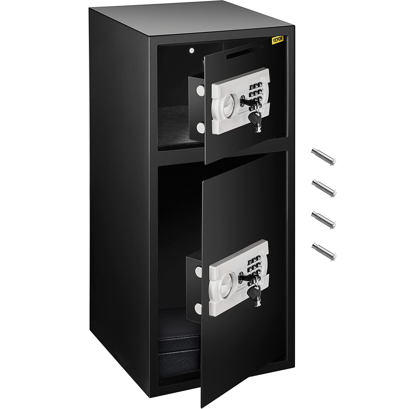 VEVOR Digitaler Tresor 74 l, Sicherheitskasten mit digitaler Kombination für den Heimgebrauch, Safe für Geld, Schmuck, Dokumente