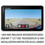 Garmin dēzlCam LGV 710 MT-D EU – LKW-Navi mit integrierter Dashcam, Kollisionswarner & Spurhalteassistenz. 7“ Farbdisplay, vorinstallierte EU Karten, fahrzeugspezifisches Routing & Satellitenbilder.