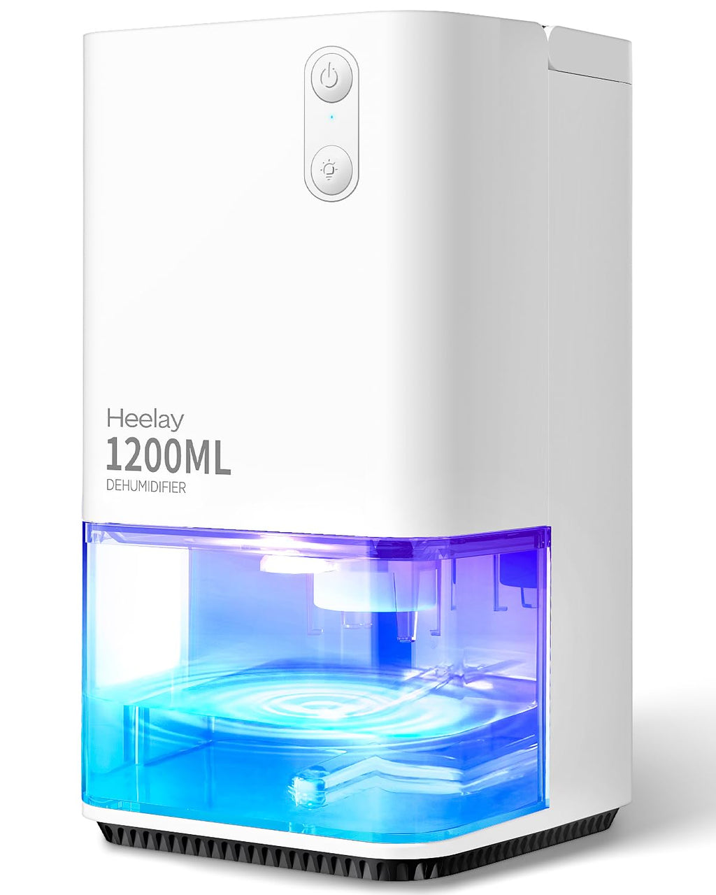 Heelay® Luftentfeuchter, 1200ML Kleiner Energiesparender Elektrischer Luftentfeuchter,Tragbar,Ultra Leise,Auto Abschaltung,7 Farbiges Licht,Raumentfeuchter Dehumidifier für Schlafzimmer,Bad,Home