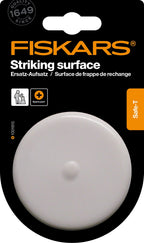 Original Fiskars Ersatz-Aufsatz mit Metallring für Dreh-Spaltkeil SAFE-T und Spalthammer SAFE-T X39, Weiß/Silber, 1001616