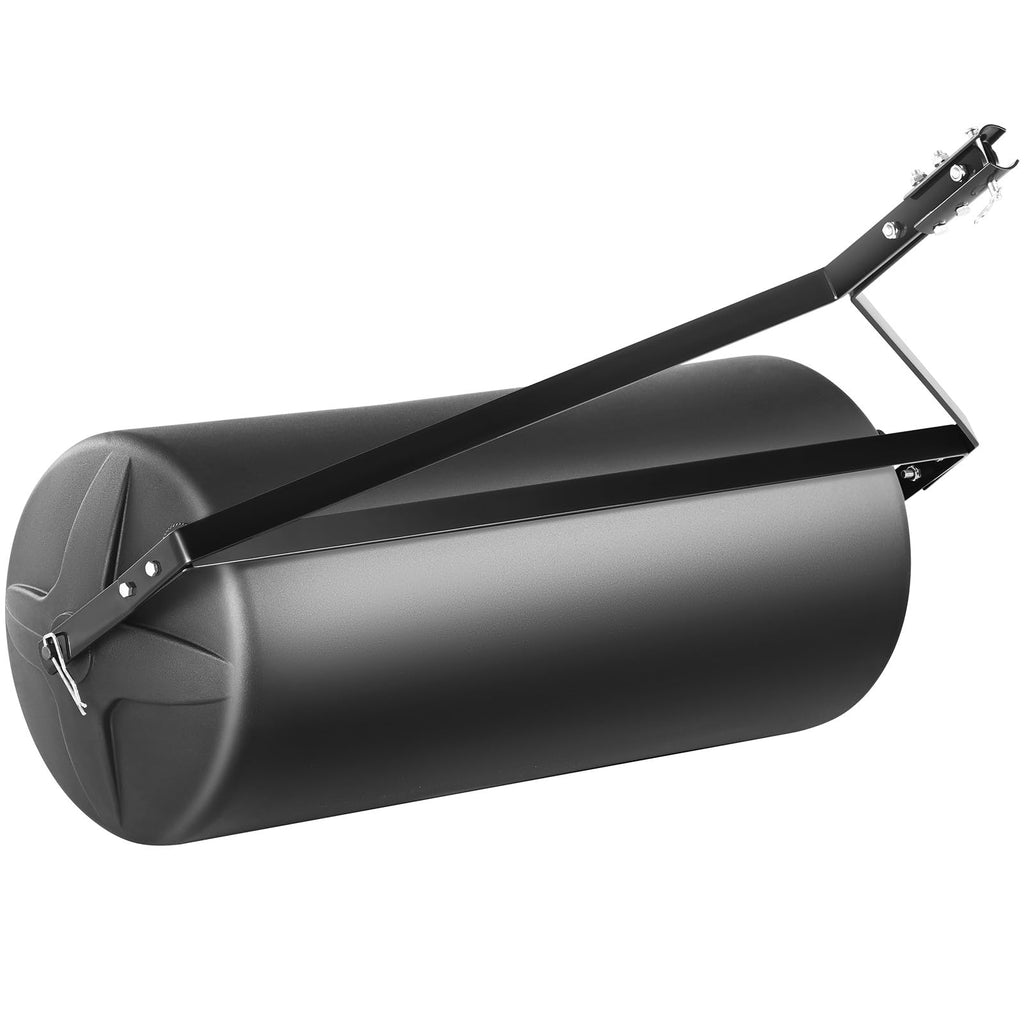 VEVOR Rasenwalze 1240x1158x445mm Handwalze LLDPE und Q235 Gartenwalze 181kg Ackerwalze mit 2 Wassereinlässen Rasenroller Walze mit gängigen ATV-/Traktormodellen kompatibel Ideal für Gärten Bauernhöfe