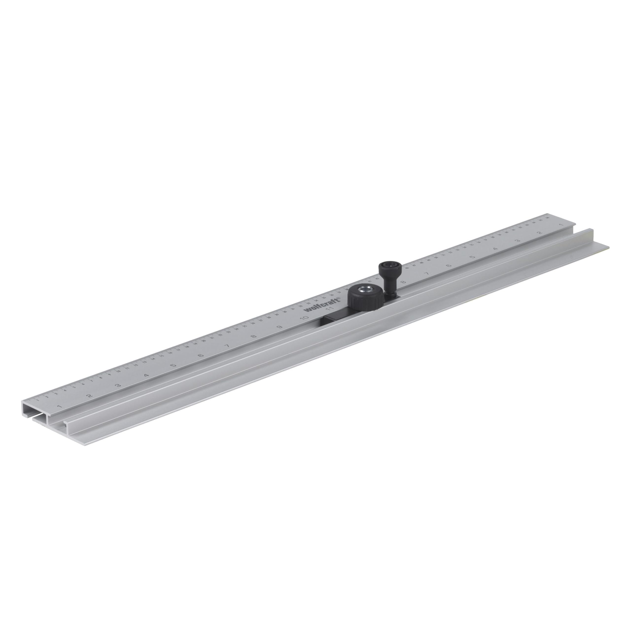 wolfcraft Dübelleiste 4650000 – Präzise Bohrschablone zum Möbelbau von Schränken & Regalen – Für Dübelverbindungen und Lochreihen – 32mm Raster
