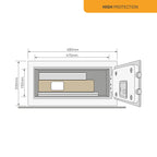 Yale - Motorisierter Tresor - Laptop - YLEB/200/EB1 - Hohe Sicherheit - Schwarz