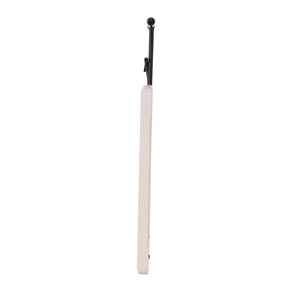 LIFETIME 28240 Verstellbarer Klapptisch für Laptop, TV-Fach, 30 Zoll (76,2 cm), mandelfarben