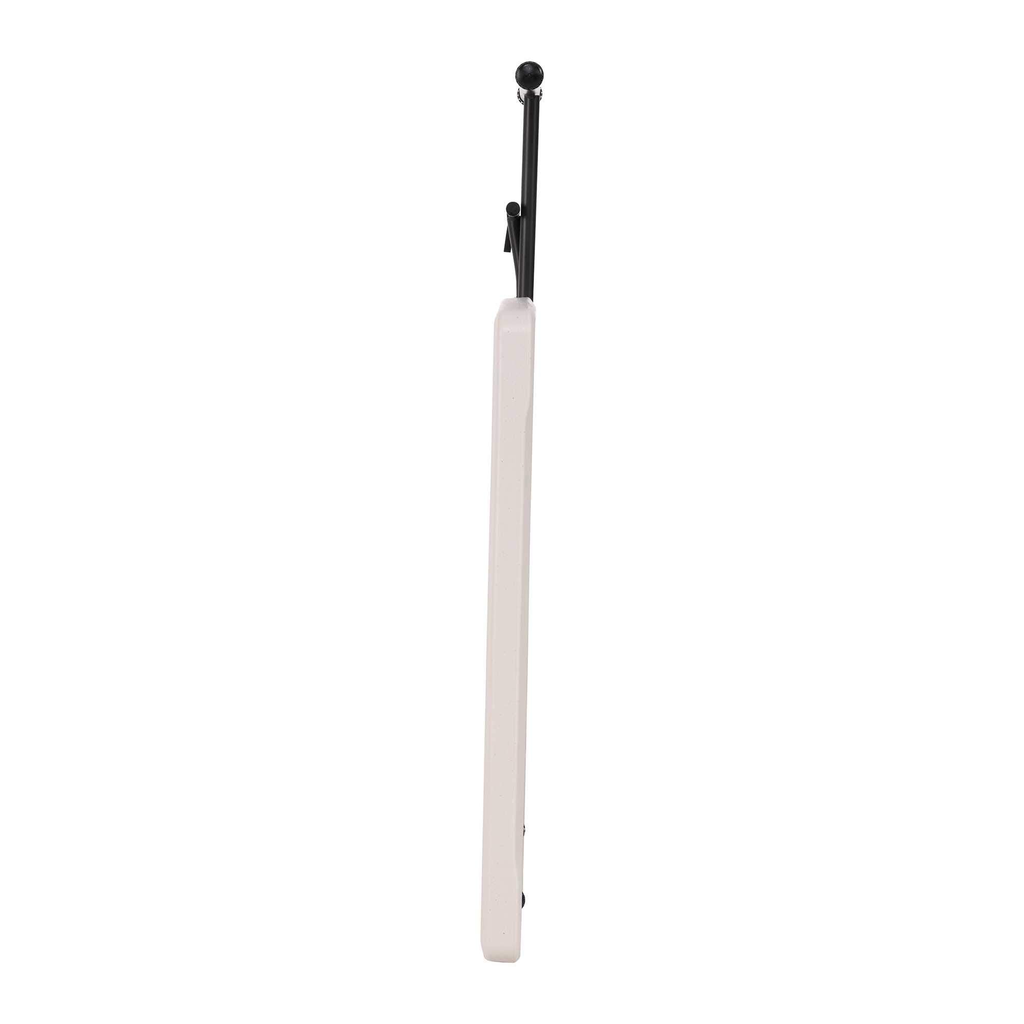 LIFETIME 28240 Verstellbarer Klapptisch für Laptop, TV-Fach, 30 Zoll (76,2 cm), mandelfarben