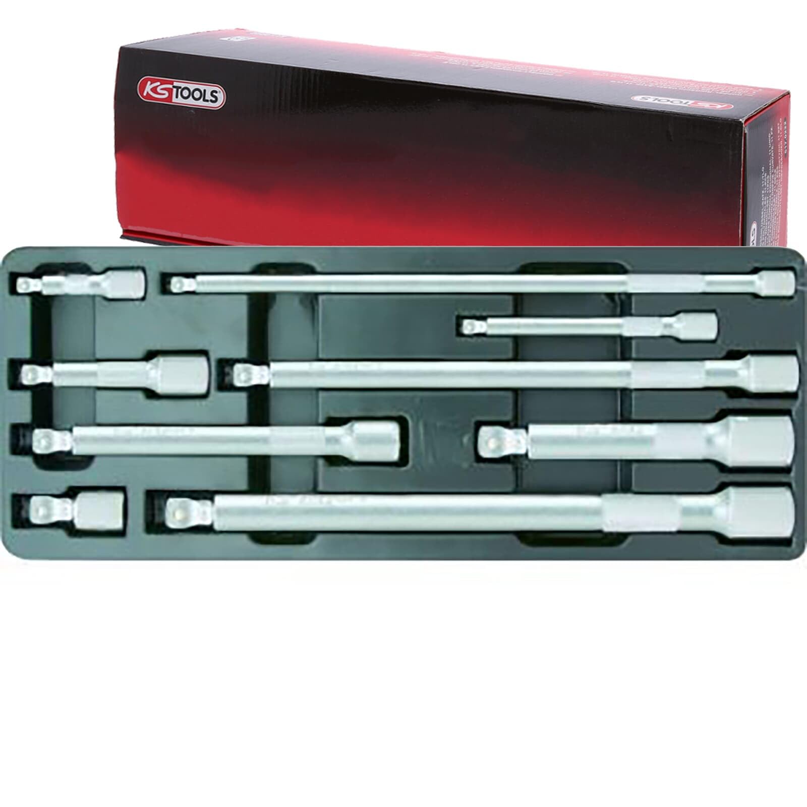 KS Tools 911.0009 Schwenkbare Verlängerung Set, 9, 4042146564608
