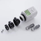 Eurotronic Comet Plus 4er Set, Heizkörperthermostat (individuell programmierbares Heizungsthermostat, Heizkosten sparen, Thermostat Heizung, 4er Bundle), Farbe: Weiß