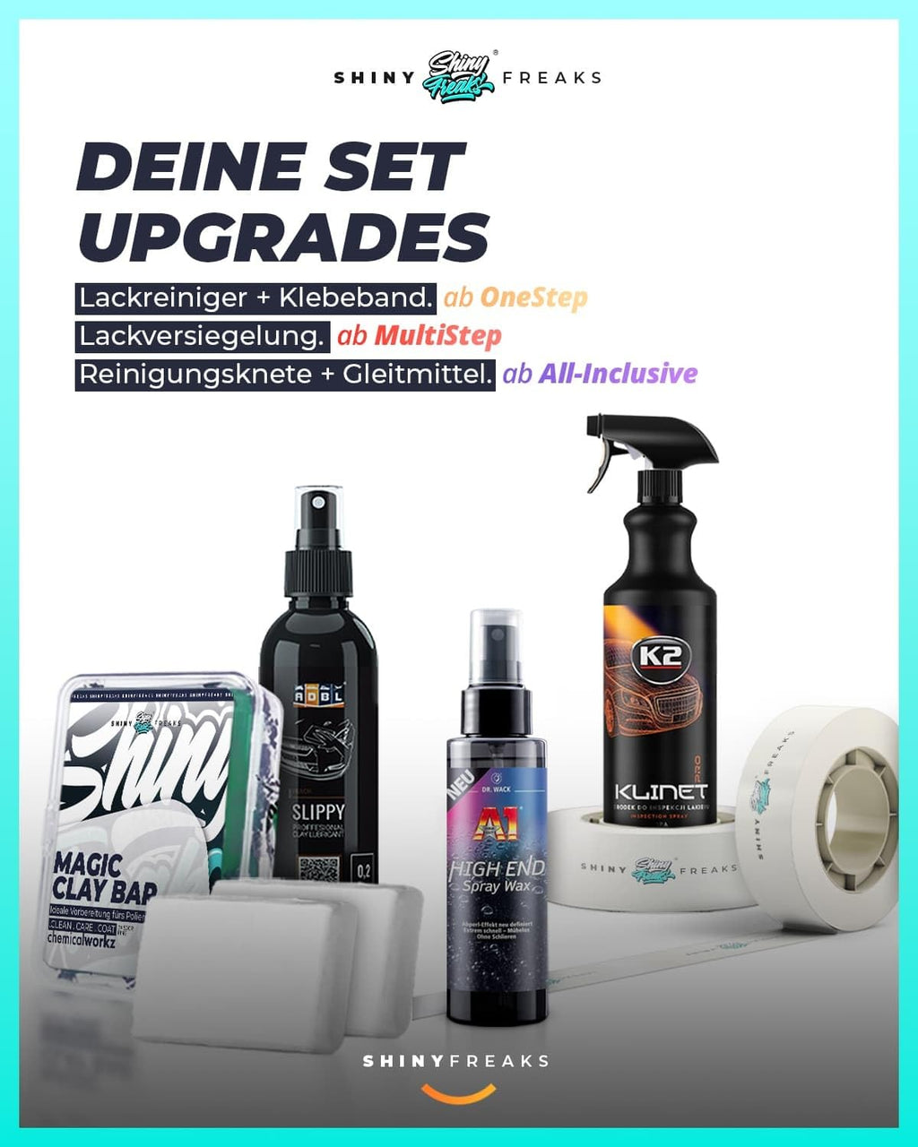Poliermaschinen Set: chemicalworkz DA9 Pro Exzenter Poliermaschine + Sonax Politur Set + Royal Pads Premium Polierpads + Dr. Wack Versiegelung für Lack + Zubehör | 20-teilig