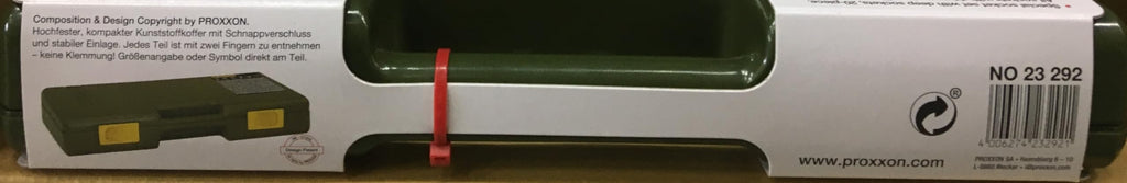PROXXON Steckschlüsselsatz, Spezialsatz mit Tiefbetteinsätzen, 20-teiliges Werkzeug-Set mit Kunststoffkoffer, 23292