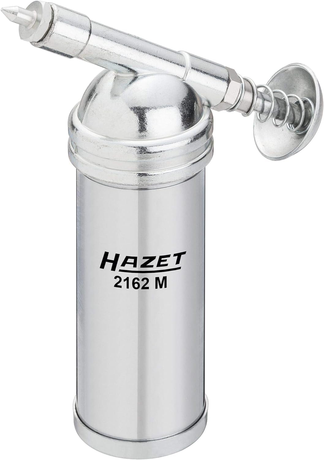 HAZET Mini-Fettpresse 2162M inkl. Schmiernippel in 50 und 90 Grad Ausführung - präzise Dosierung für loses Fett, Füllmenge 80 g - zum schmieren von Maschinen, Fahrrad-Ketten, Schlagschraubern uvm.