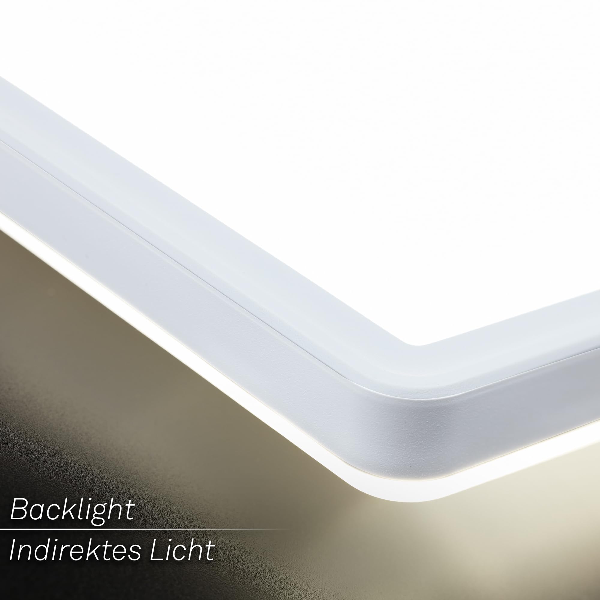 BRILONER - LED Deckenlampe 98cm mit indirektem Licht, 3 cm flach, 36W, 4800lm, neutralweißes Licht, Lampe, Deckenleuchte, Wohnzimmerlampe, LED Panel, Küchenlampe, Deckenbeleuchtung, 98x20x3 cm, Weiß