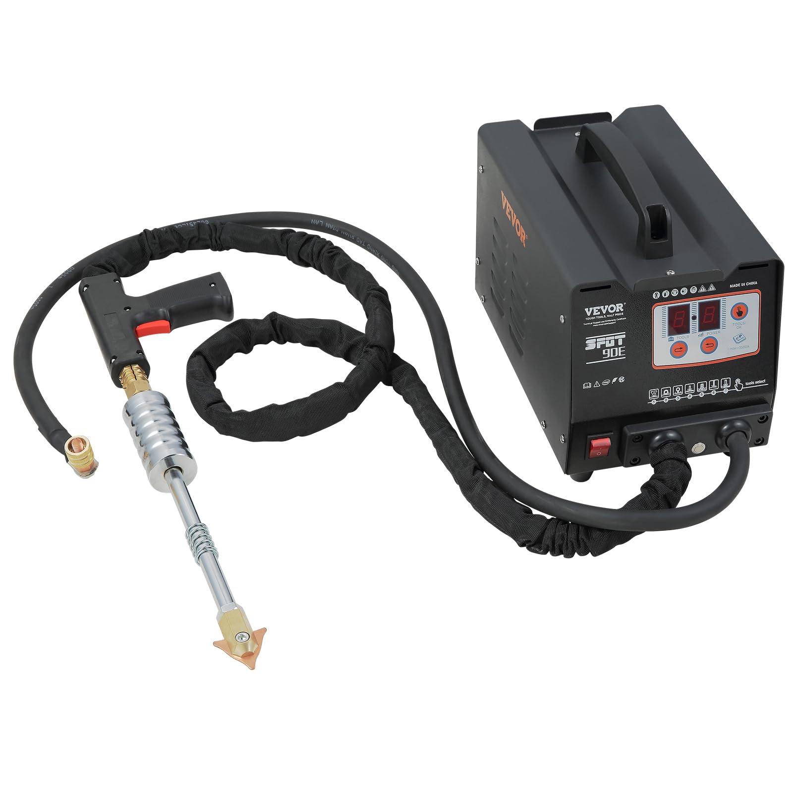 VEVOR 220V Karosserie Ausbeulspotter 3 KW Automatisches Induktionsschweißen Ausbeulspotter Werkzeug 3500A Dent Puller Punktschweißgerät