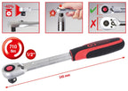 KS Tools 920.1290 1/2" SlimPOWER Umschaltknarre,72 Zahn