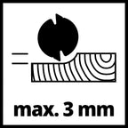 Einhell Elektrohobel TE-PL 900 (Fußplatte Mit 3 V-Nuten, Softgrip, Inkl. Parallelanschlag, Falztiefenanschlag, TCT Hobelmesser), Blau, 900 W, Bis 3 mm Spantiefe, Große Messerwelle