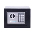 DONAU TECH Digitaler Mini Tresor 4,6L / 23 x 17 x 17 cm/Manuell-digitaler Elektronischer Safe Klein Möbeltresor/mit Digitaler Passwort & 2 Sicherheitsschlüssel Tresor/Schwarz