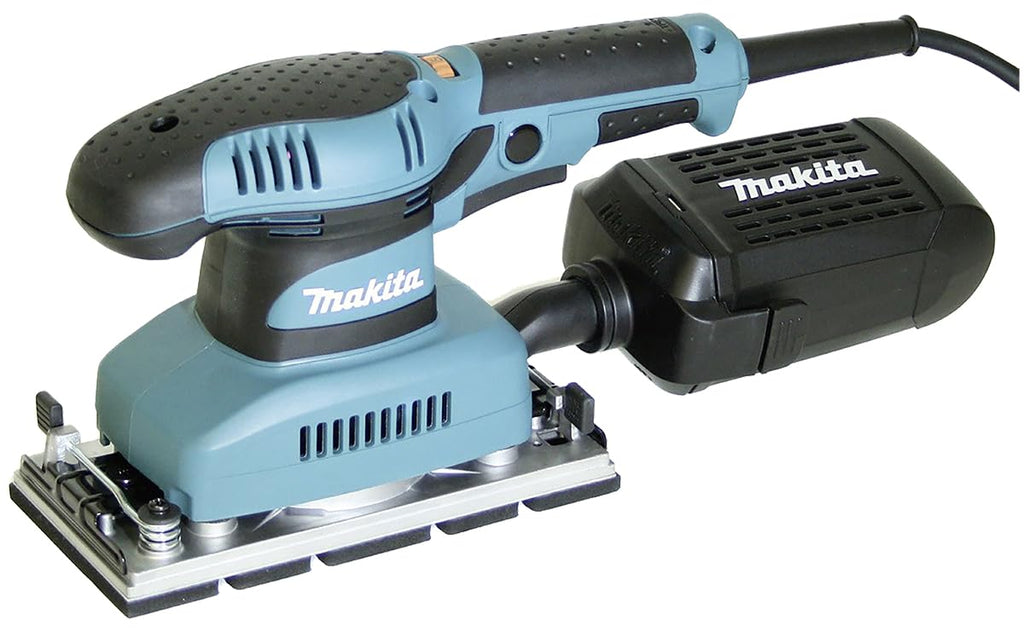 Makita Werkzeug GmbH BO3711J Schwingschleifer 190 W im Makpac, Schwarz, Blau, (L x B x H) 253 x 92 x 154 mm