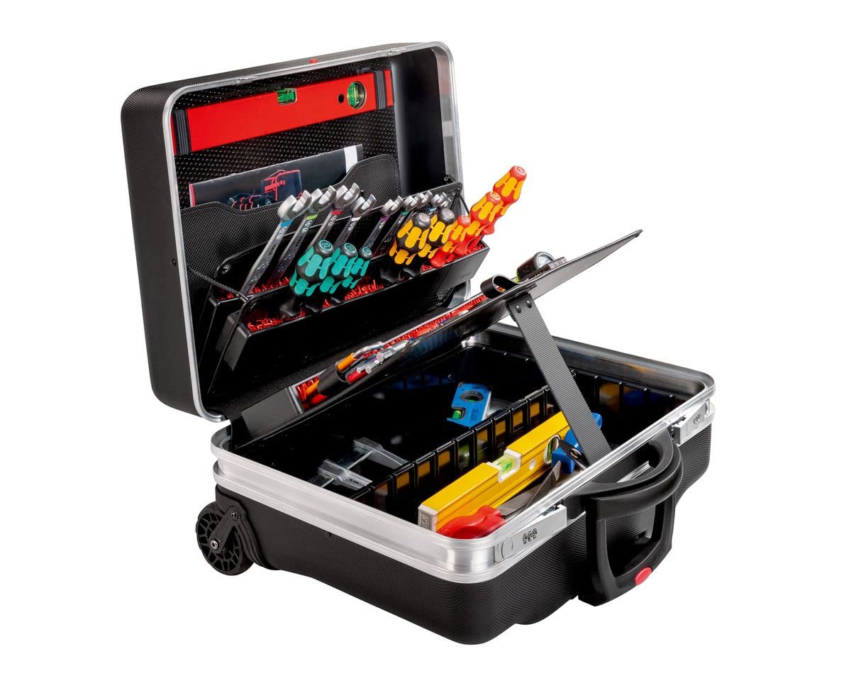 Parat Werkzeugkoffer CLASSIC KingSize Roll neo Safe CP-7 (Größe XL / Werkzeugtasche ohne Inhalt, rollbar / Werkzeug-Trolley schwarz) 789550171