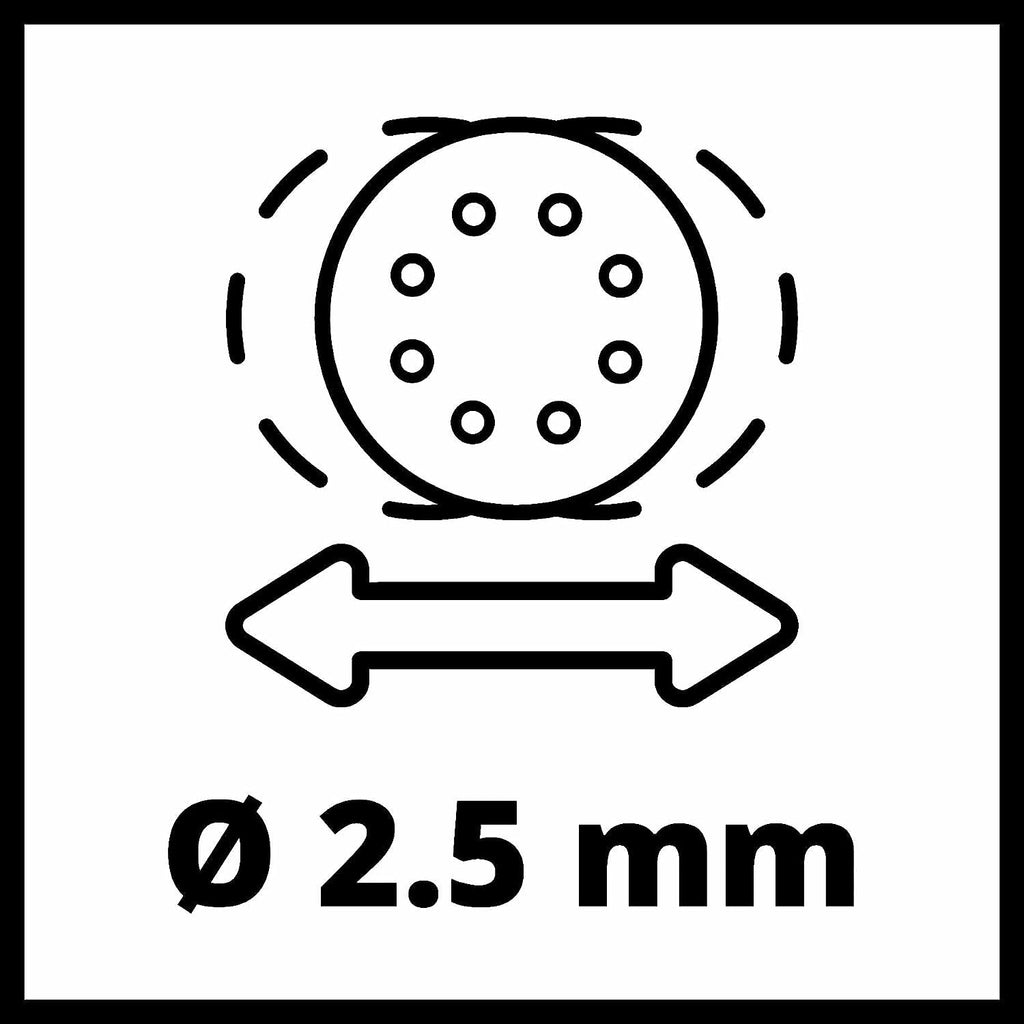 Einhell Exzenterschleifer TE-RS 40 E (400W, 12.000-24.000 1/min Schwingzahl, 125mm Scheiben-ø, aktive Staubabsaugung, Filterbox)