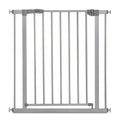 hauck Treppenschutzgitter / Türschutzgitter Stop N Safe 2 (Basisgitter ohne Verlängerung), für Breiten 75 - 80 cm, ohne Bohren, Einhändiges Öffnen, Beidseitig Schwenkbar, Metall (Silver)
