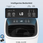 COLAZE Luftentfeuchter, 12L/24h Luftentfeuchter Elektrisch, Geeignet für Raumgrößen bis zu 120m³(30m²), Leiser Entfeuchter mit Digitalanzeige, Raumentfeuchter für Keller Schlafzimmer Bad