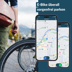 GPS-Tracker für E-Bikes — Universal kompatibel, lückenlose GPS-Übertragung in Europa — Diebstahlschutz, Echtzeit-Tracking mit Handy-App — inkl. SIM & Zusatzakku