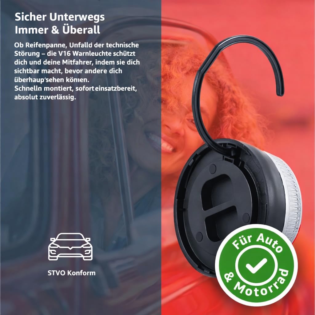 TK Gruppe Timo Klingler Warnleuchte V16 - IDADA 21020060 - EU Zulassung - Auto & PKW - Warndreieck & Pannendreieck 2026