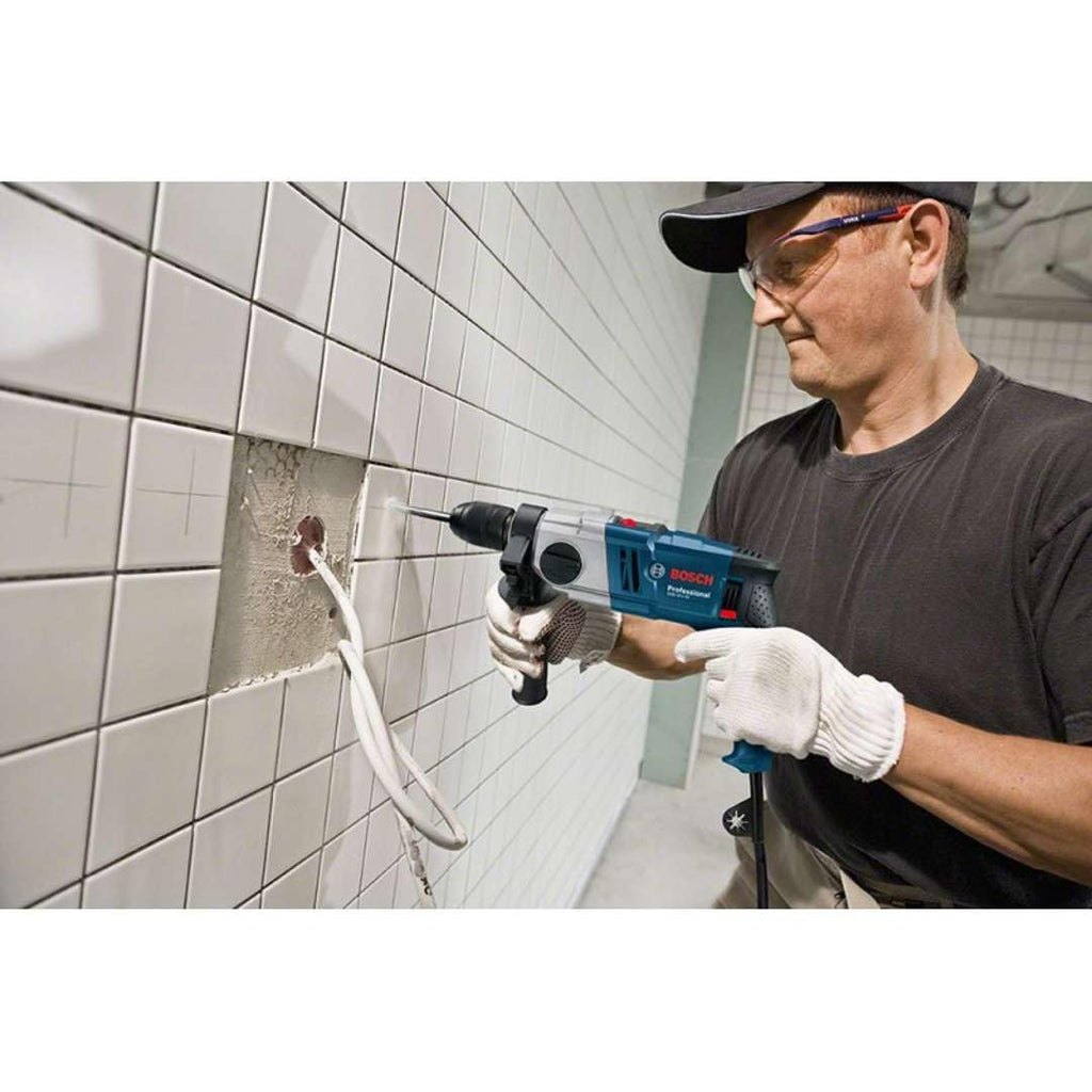Bosch Professional Schlagbohrmaschine GSB 18-2 RE (inkl. Tiefenanschlag 210 mm, Zusatzhandgriff, Zahnkranzbohrfutter 13mm, im Handwerkerkoffer)